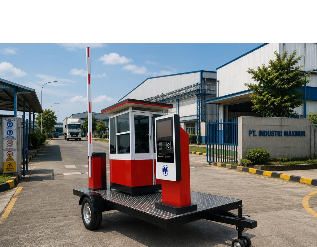 barrier gate RFID, barrier gate ANPR, barrier gate OCR, barrier gate QRIS, barrier gate e-money, barrier gate cashless, barrier gate UHF RFID, barrier gate access control, barrier gate IoT, barrier gate LPR